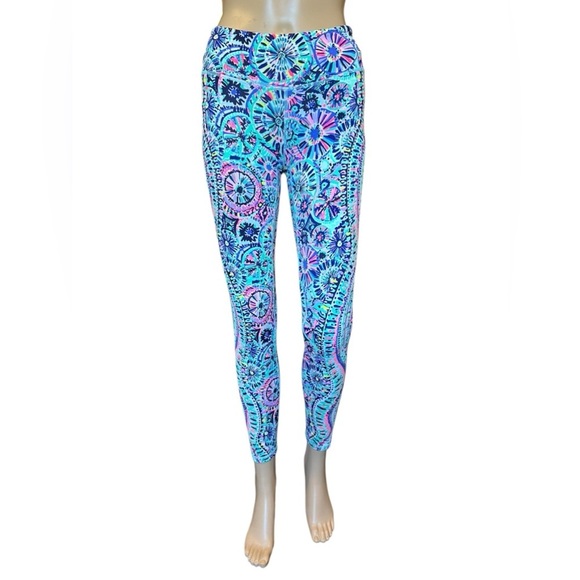 Lilly Pulitzer Luxletic Ankle Weekender Leggings The Swim Engineered Size Small - Picture 1 of 10